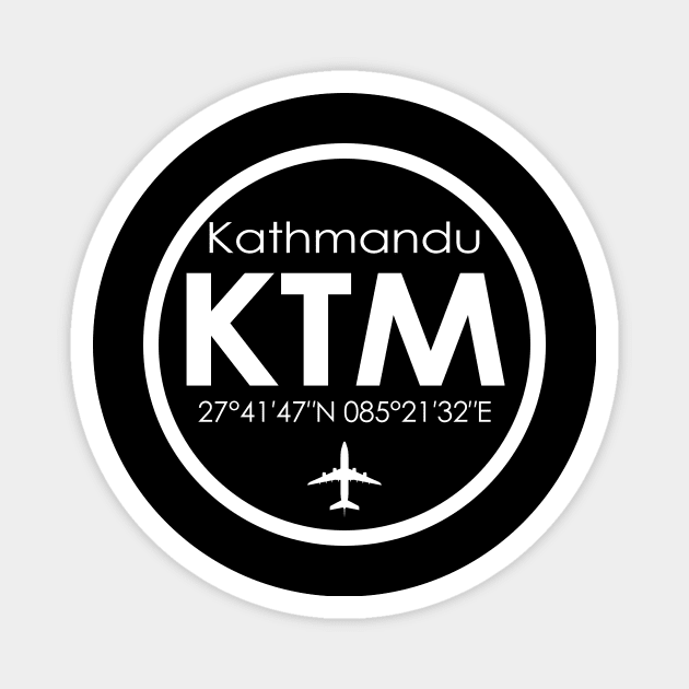 KTM, Kathmandu Tribhuvan International Airport Magnet by Fly Buy Wear